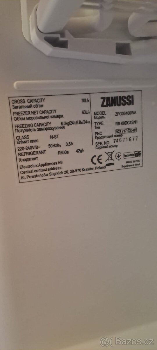 Zanussi-mrazák - 4