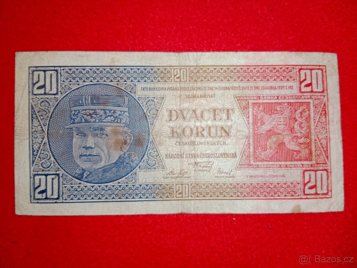 2 ) Československé bankovky 10 ks + 1 ks - celkem 11 ks - 4