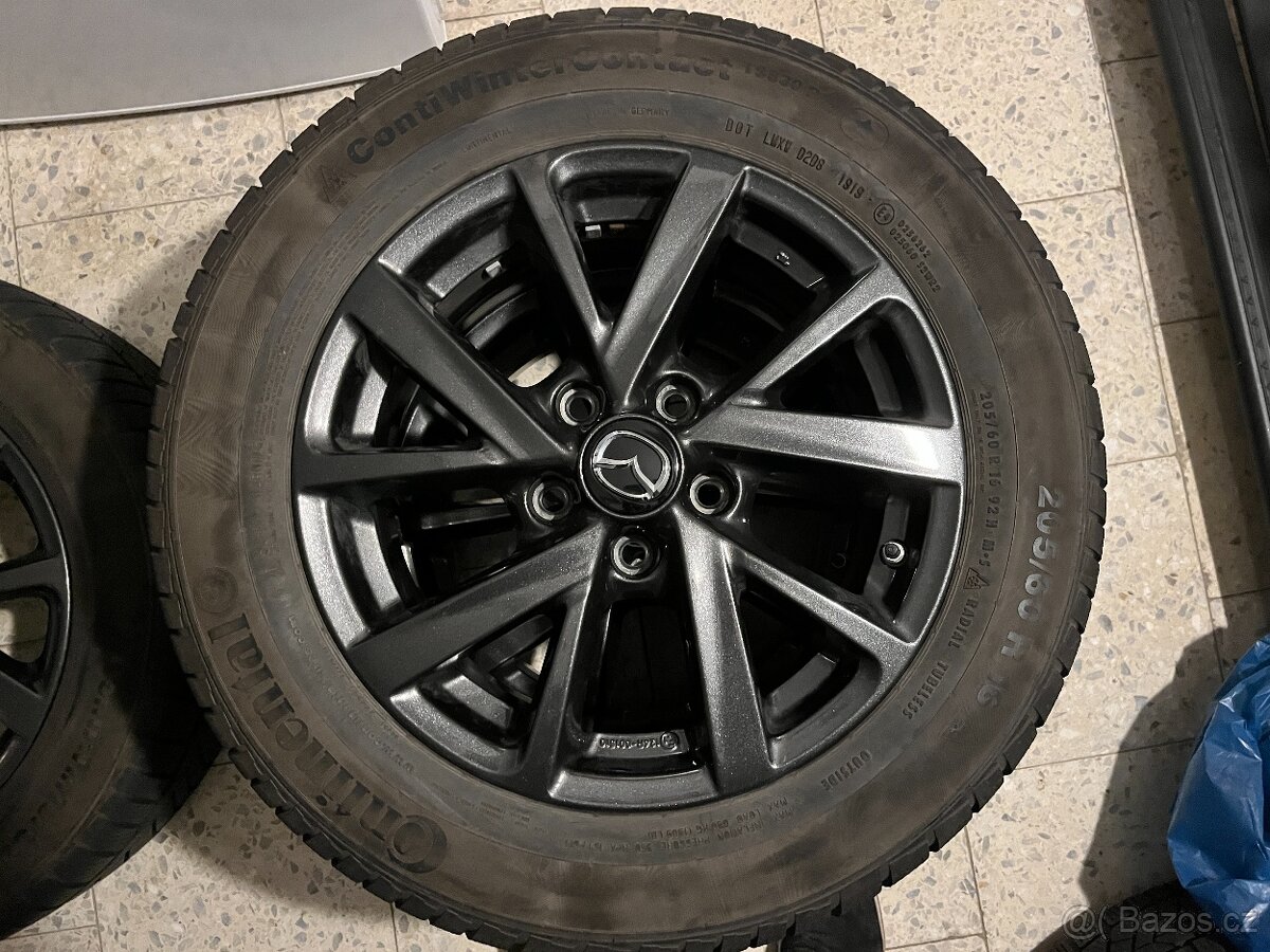 Zimní ALU kola Mazda s pneu 205/60/R16 Continental - 4