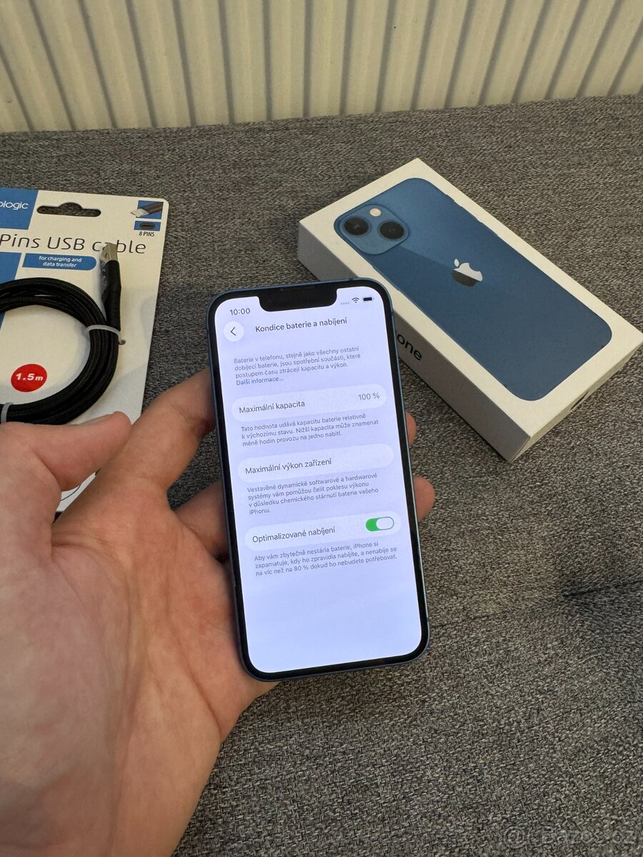 Prodám iPhone 13 mini 128gb (100% kondice baterie) - 4