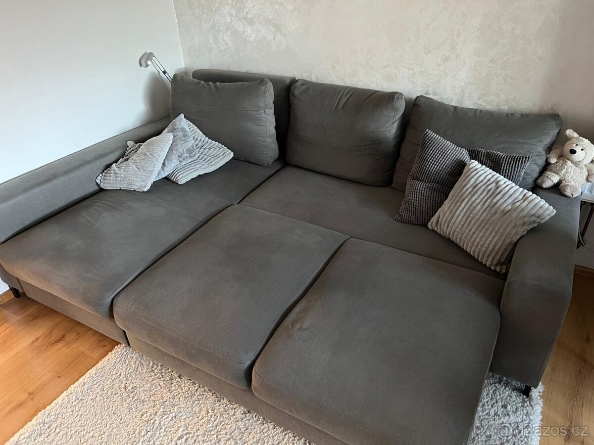 Rozkládací sedací souprava/sedačka s úložným prostorem - 4