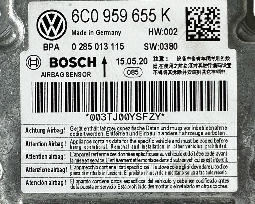 Řídící jednotka airbagu 6C0959655K Škoda Fabia 3 r.v. 2020 - 4