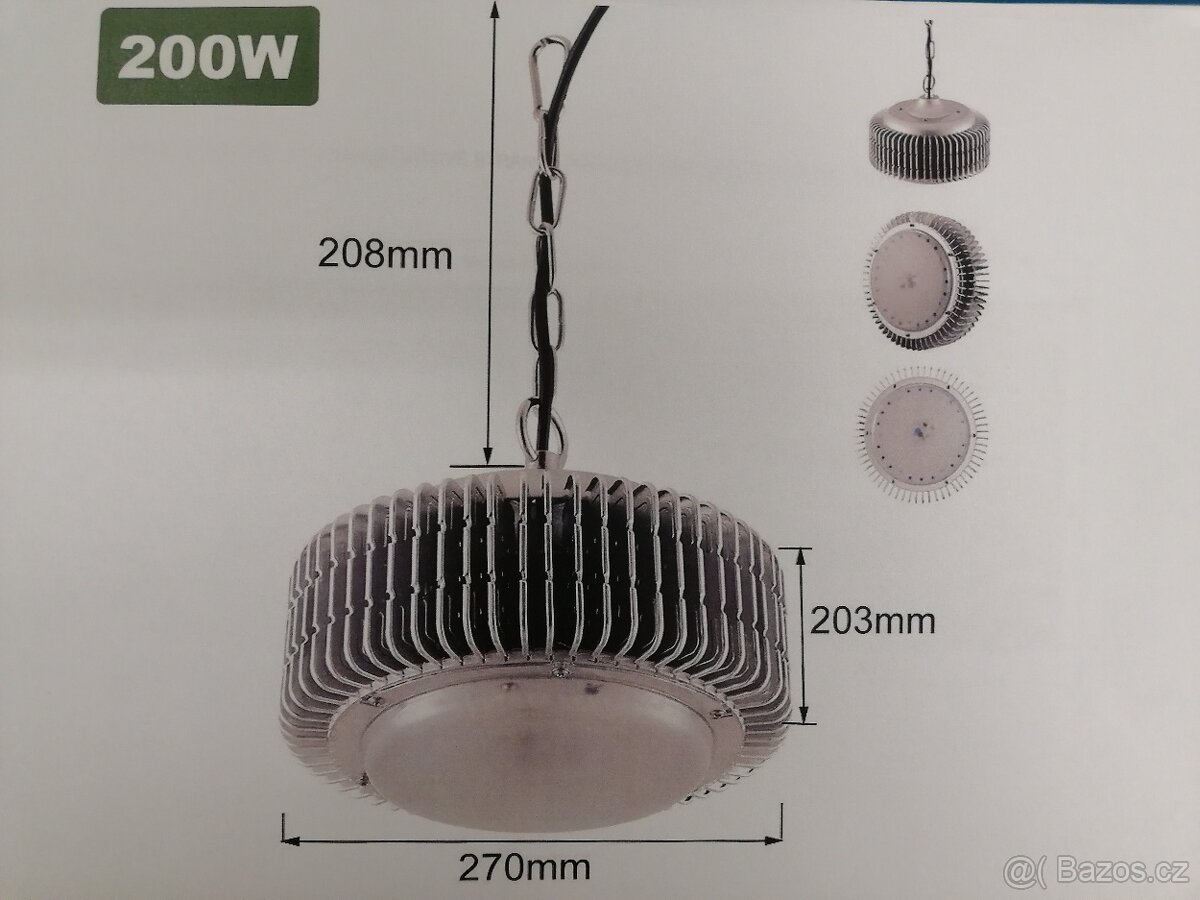 Průmyslová LED světla HIGH BAY(lampa,reflektor). - 4