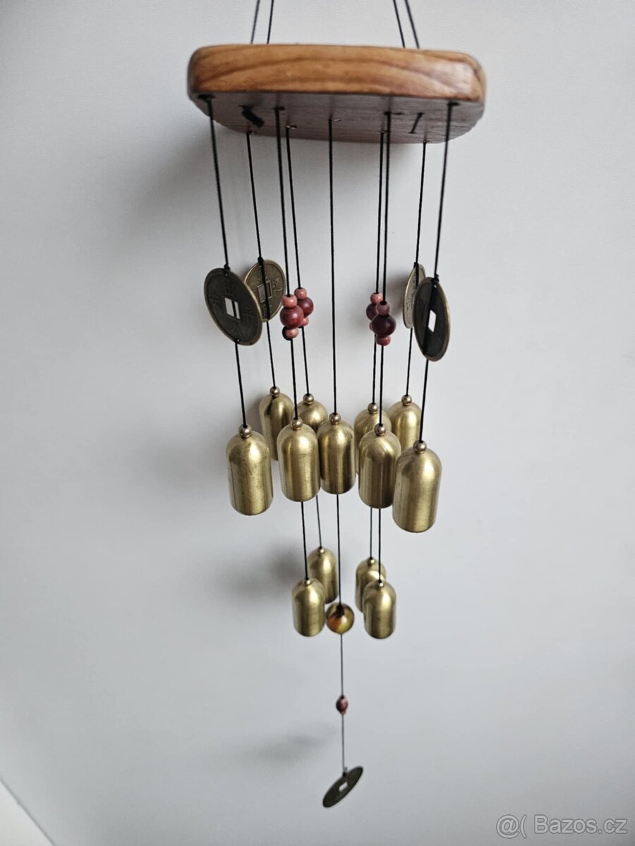 Krásná zvonkohra s mincemi pro štěstí - 4