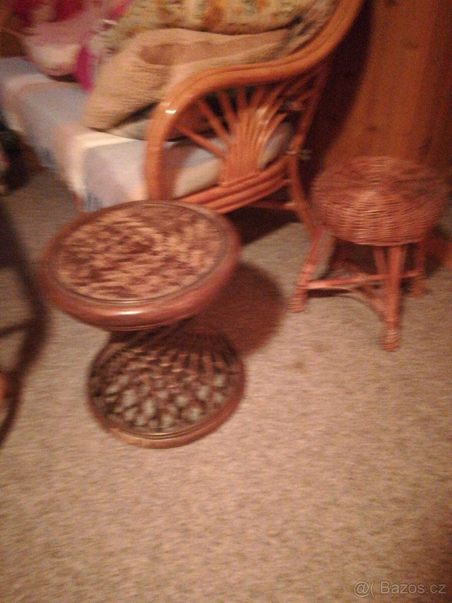 Ratanová sedací souprava 3+1 - 4