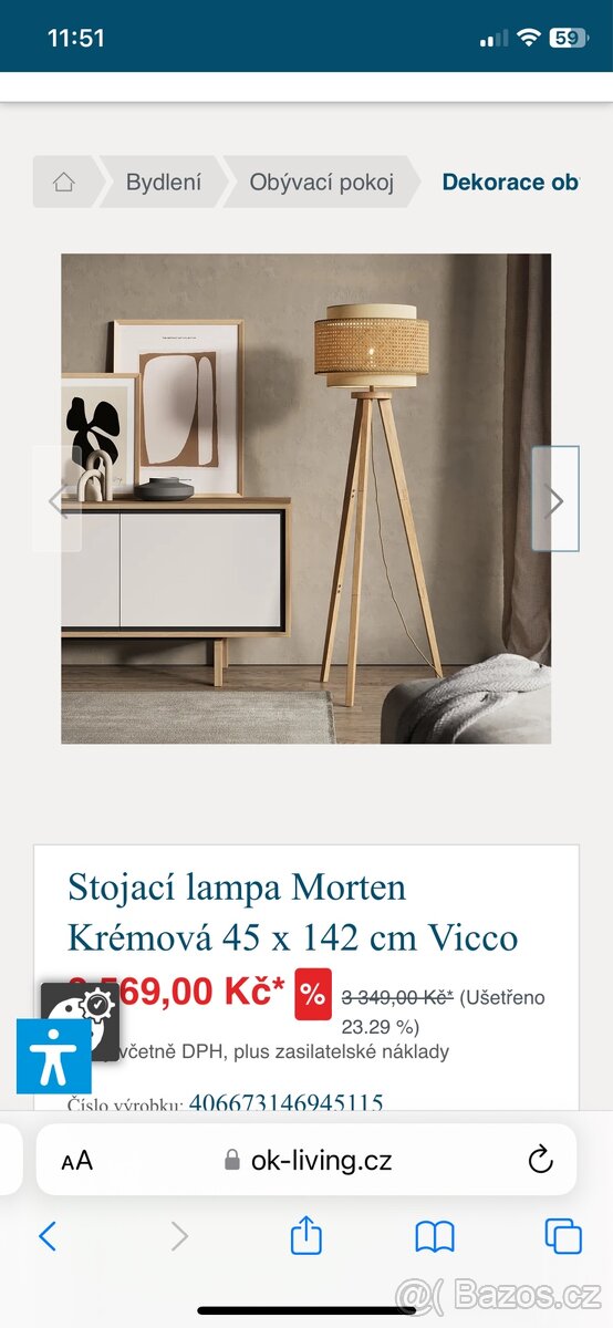 Stojací lampa NOVÁ - 4