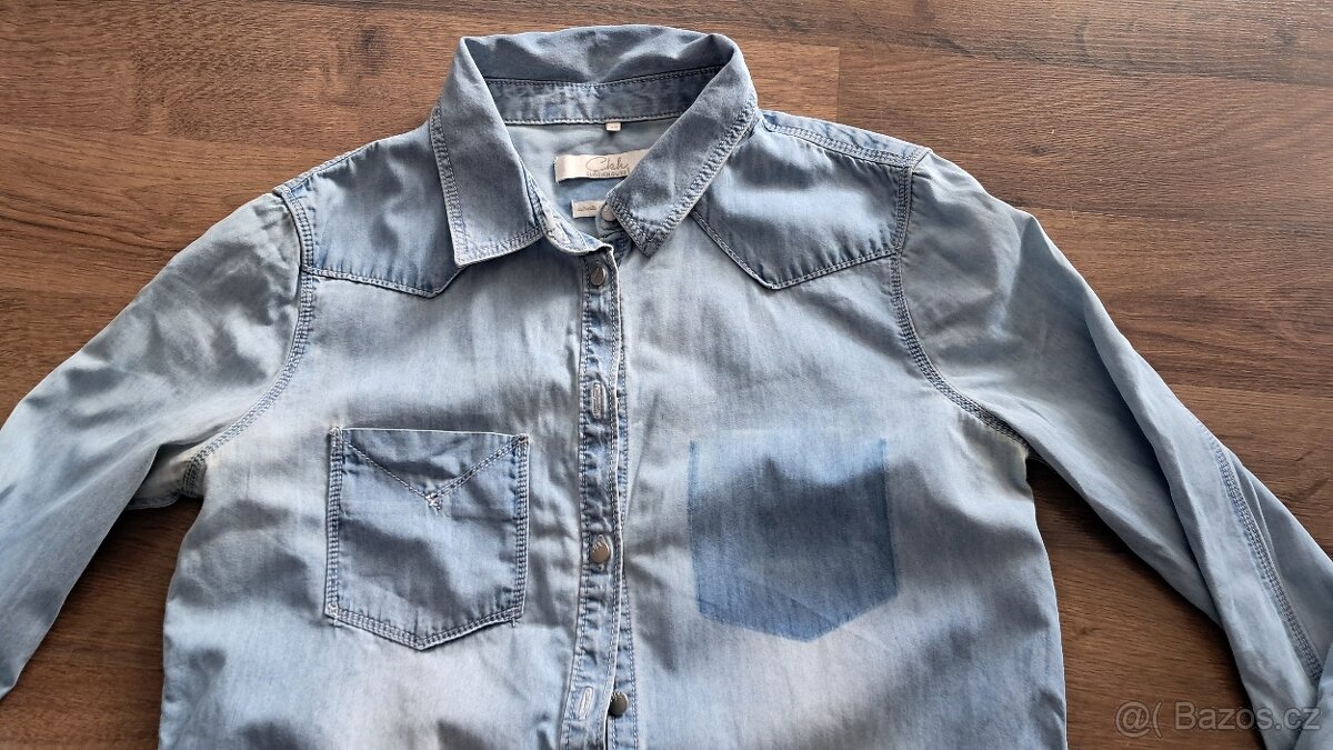 alá džínová košile Clockhouse, vel. 36 - 4