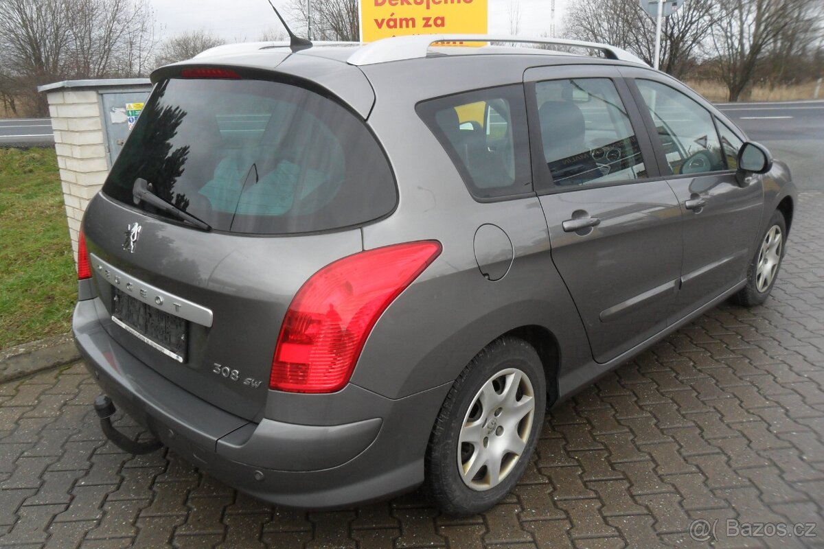 Peugeot 308 SW 1.6HDi/80kW, r.2008, 173.400km-Serv.kniha - 4