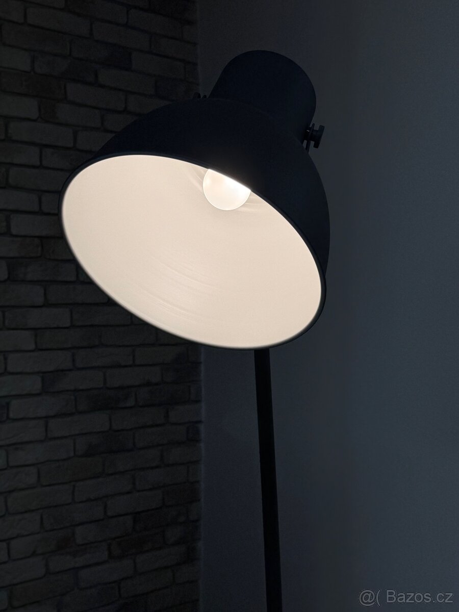Stojací lampa – industriální styl, antracitová - 4