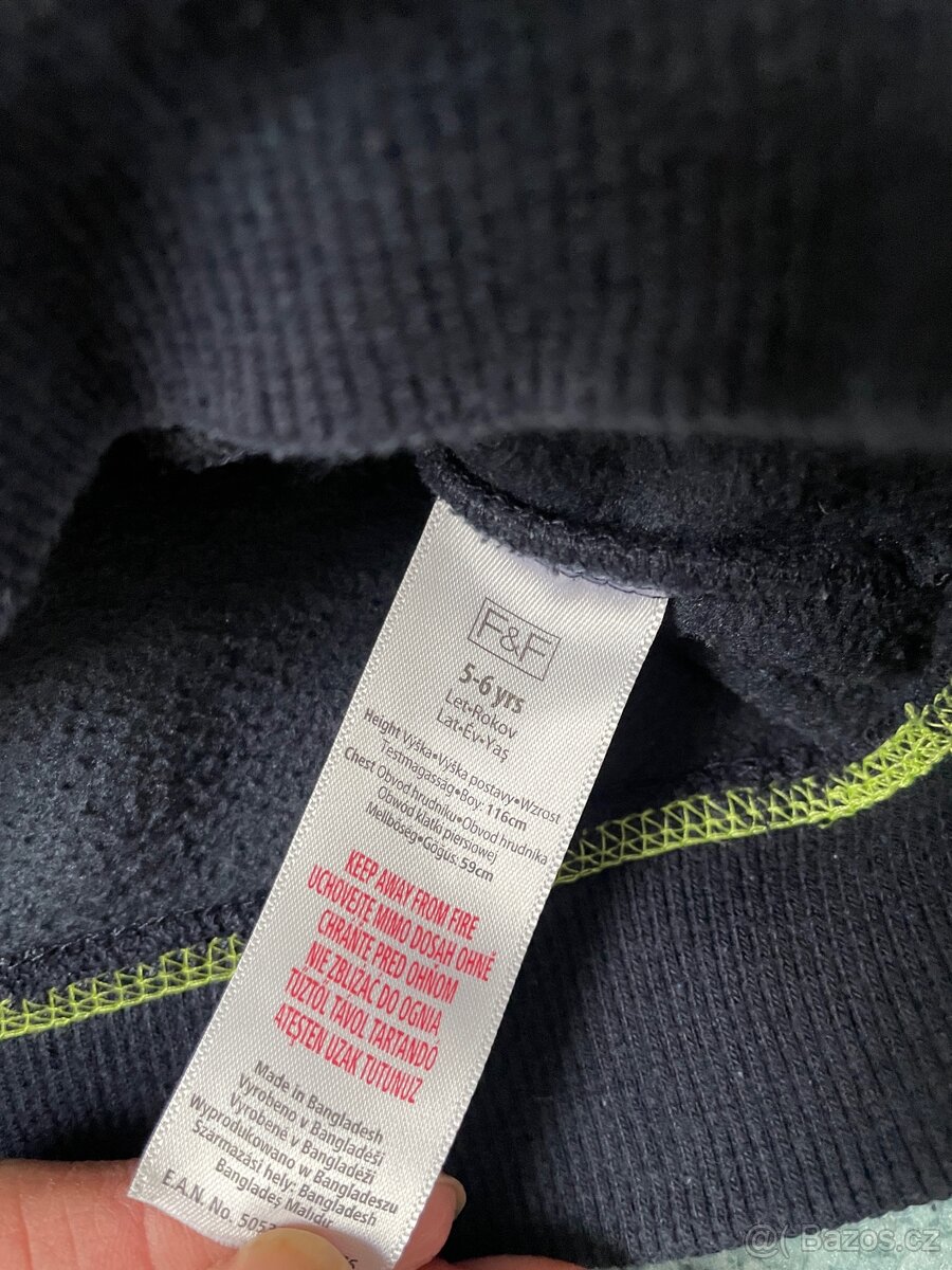 Mikina F&F 5-6 let - 4