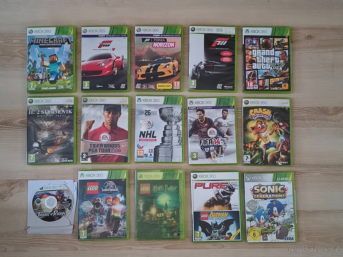 Xbox 360 + 3 ovladače + 15 her - 4