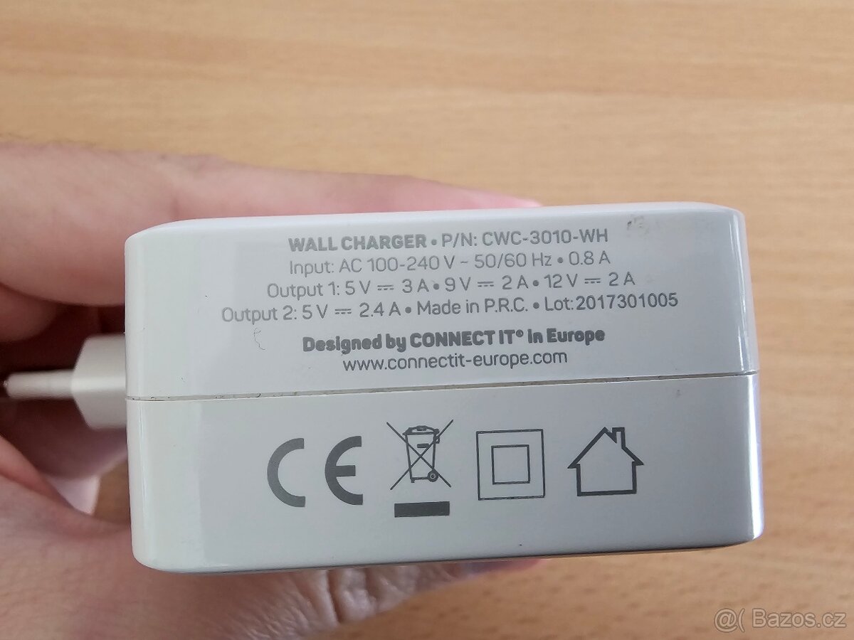 Connect IT QUICK CHARGE 3.0 nabíjecí adaptér 2× USB - 4