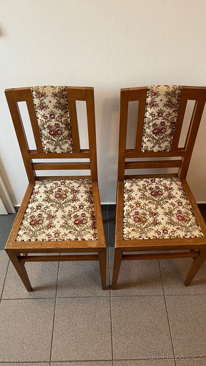 Meziválečný jídelní set 1926 starožitný nábytek - 4
