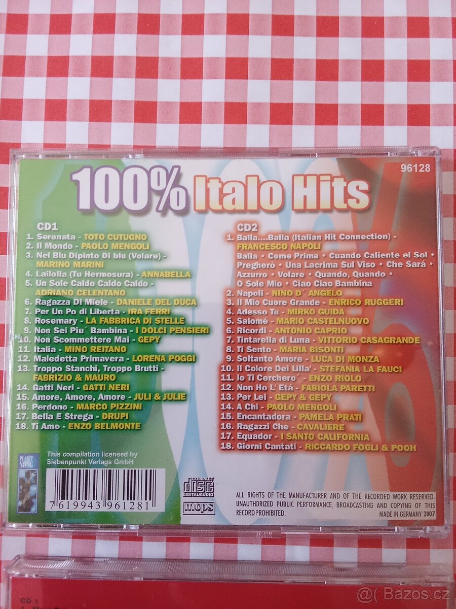 4CD 100% ITALO HITS,OLDIE MARATHON - 4