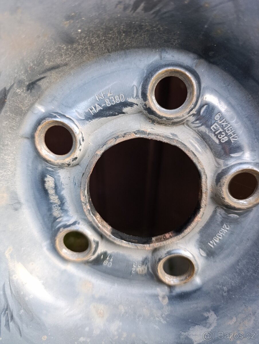 Zimní pneu 195/65/R15 + disky 5x100 - 4