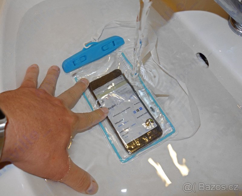 Obal vodotěsný na mobilní telefon - mix barev - 4