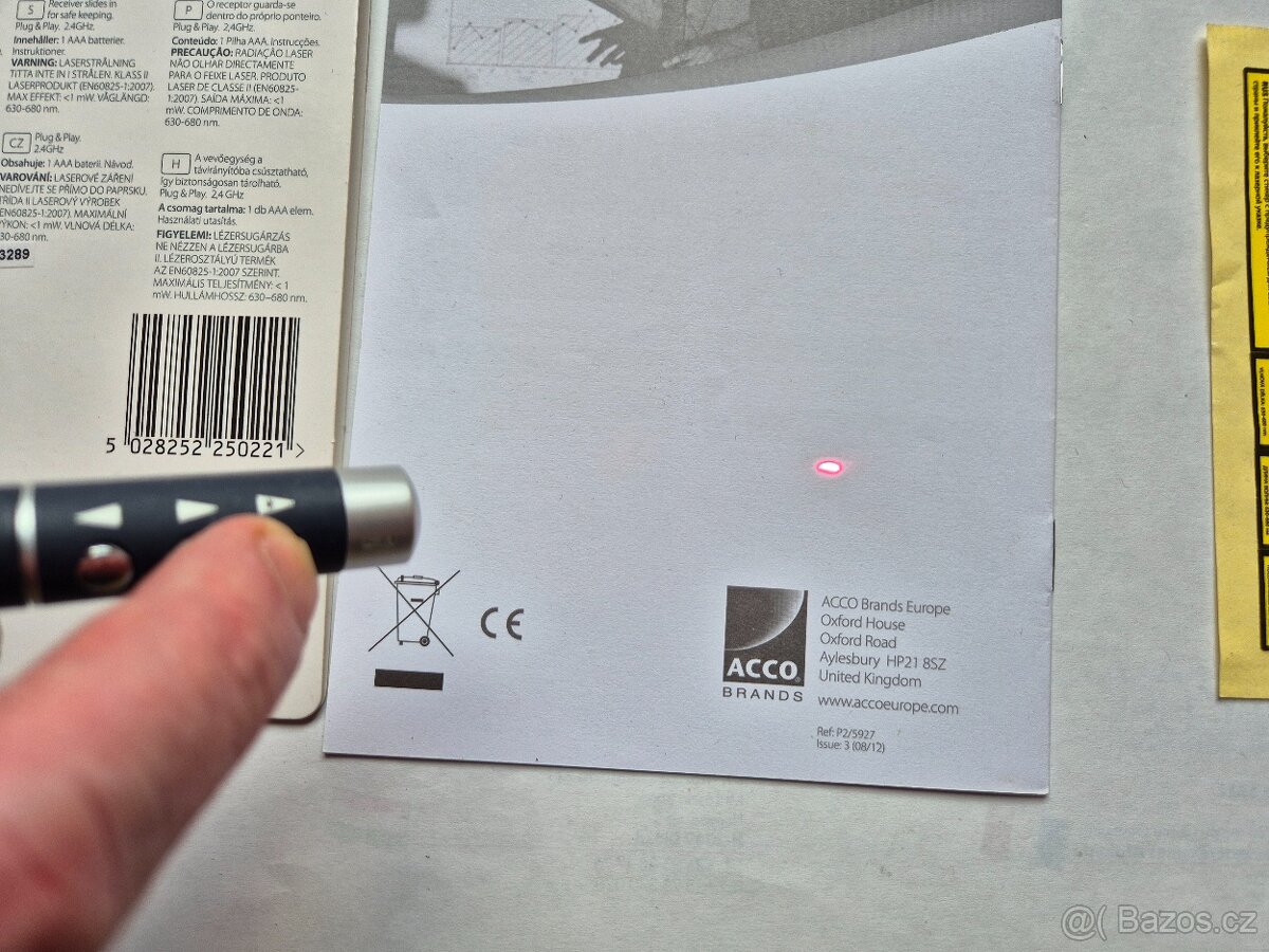 Laserové ukazovátko NOBO P2 Presenter USB - 4