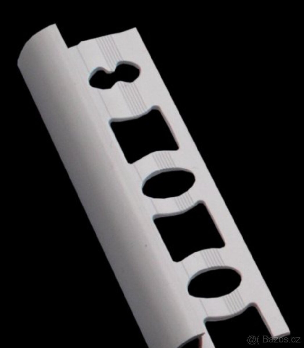 Lišty bílé plastové ukončovací - 4
