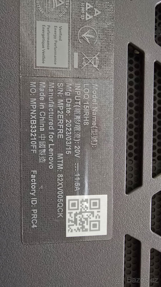 Herní Lenovo LOQ 15IRH8 (82XV005QCK) - 4