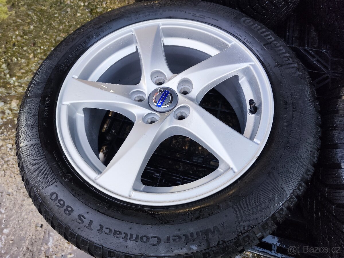 Alu sada = 5x108 =VOLVO= s pneu= 215/55 R16 - 4