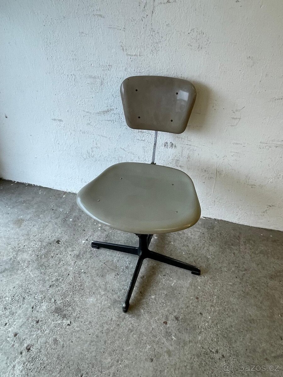 Retro otočná kancelářská židle - 4