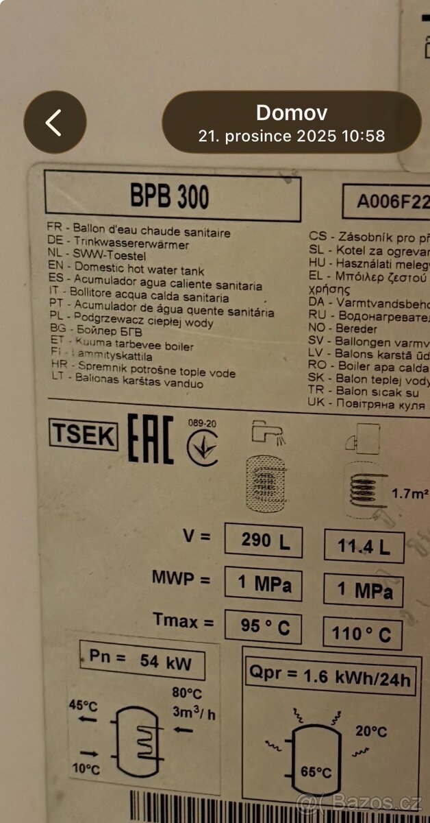 Bojler s výměníkem 300l - 4