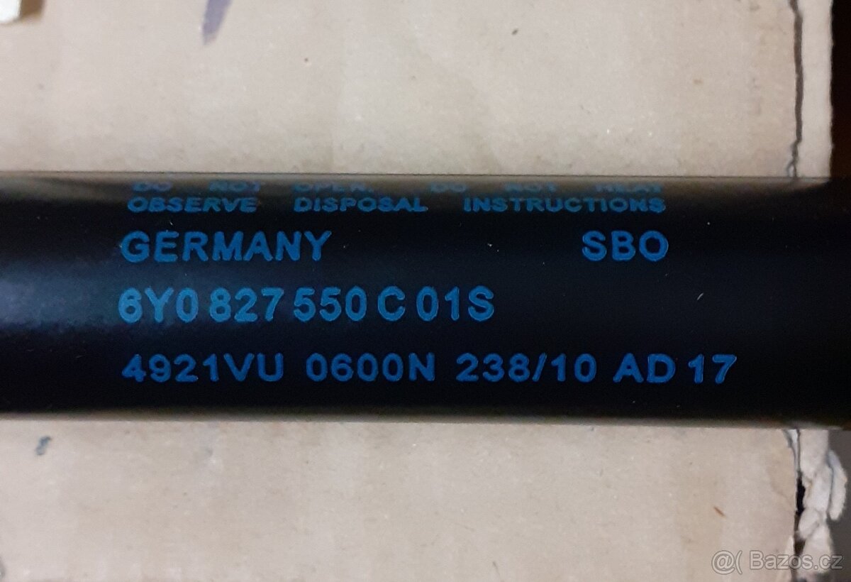 Plynová vzpěra Š. FABIA I., ORIGINÁL - 4