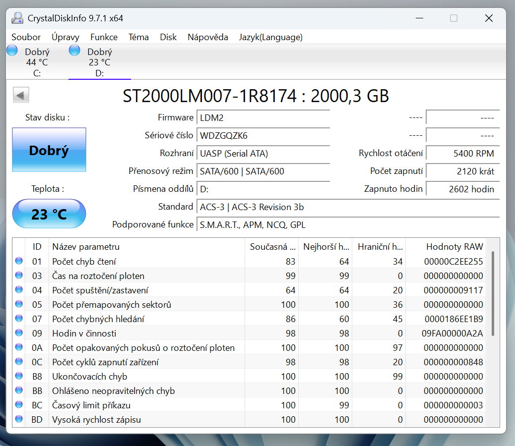 2,5" HDD Seagate Mobile ST2000LM007 2TB - 4