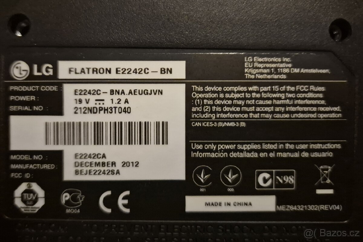 Monitor LG Flatron 21,5" použitý (do smazání) - 4