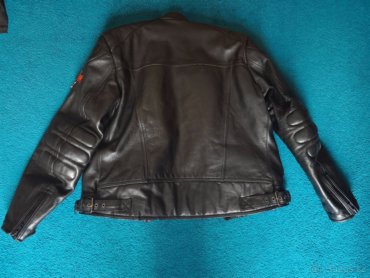 Kožená motorkářská bunda - 4
