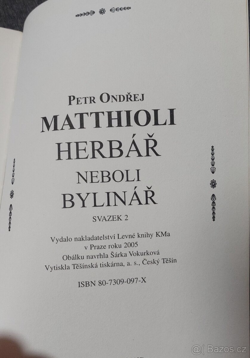 Herbář Mathioli 2. díl - 4