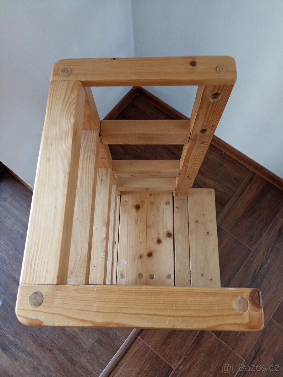Dětská dřevěná rostoucí židle - 4