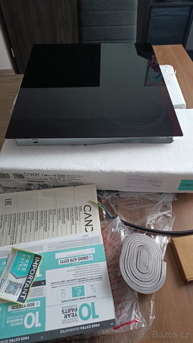 NOVÁ SKLOKERAMICKÁ DESKA CANDY CH64CCB/4U2 – NA DÍLY - 4