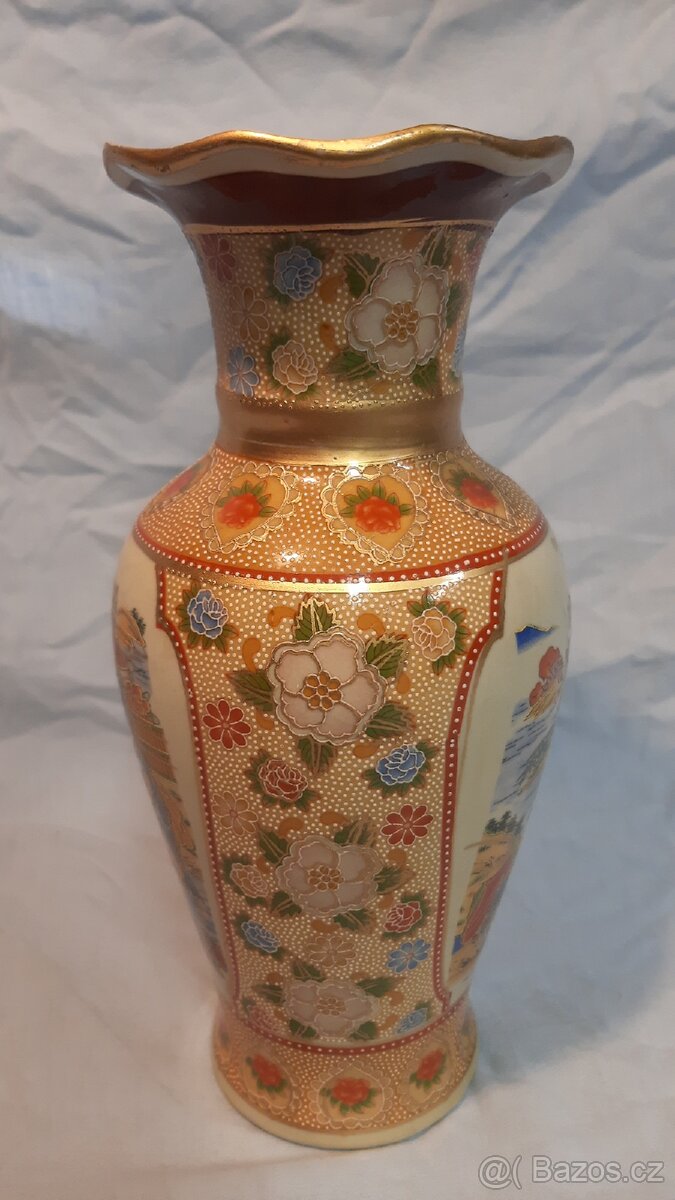 Japonská váza Satsuma (exportní) - 4