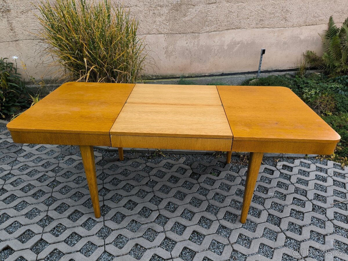 Art Deco jídelní rozkládací stůl Jindřich Halabala - 4