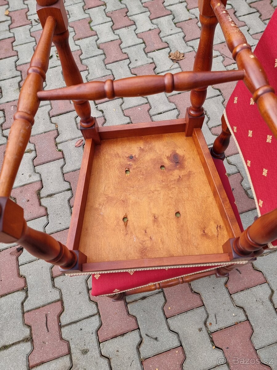 Židle rustikální masiv 2ks - 4