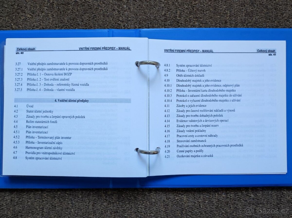 Program Vnitřní firemní předpisy formuláře návod - 4