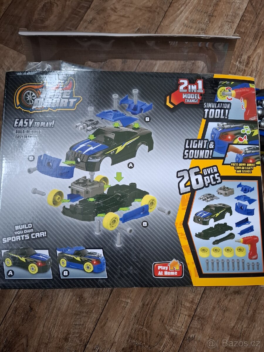 Šroubovací auto se zvukem a světlem Racing Car - 4