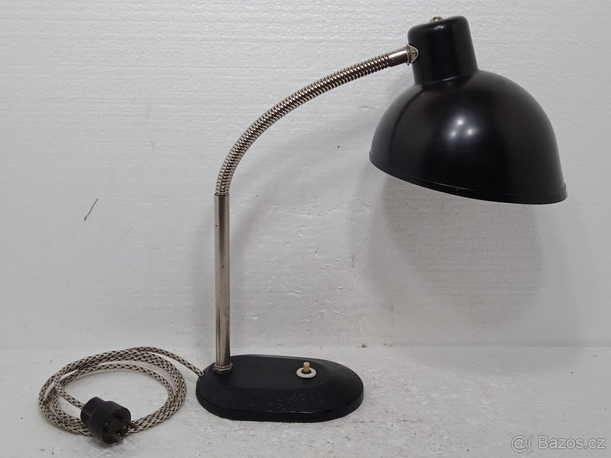 Retro bakelitová stolní lampa s husím krkem - 4