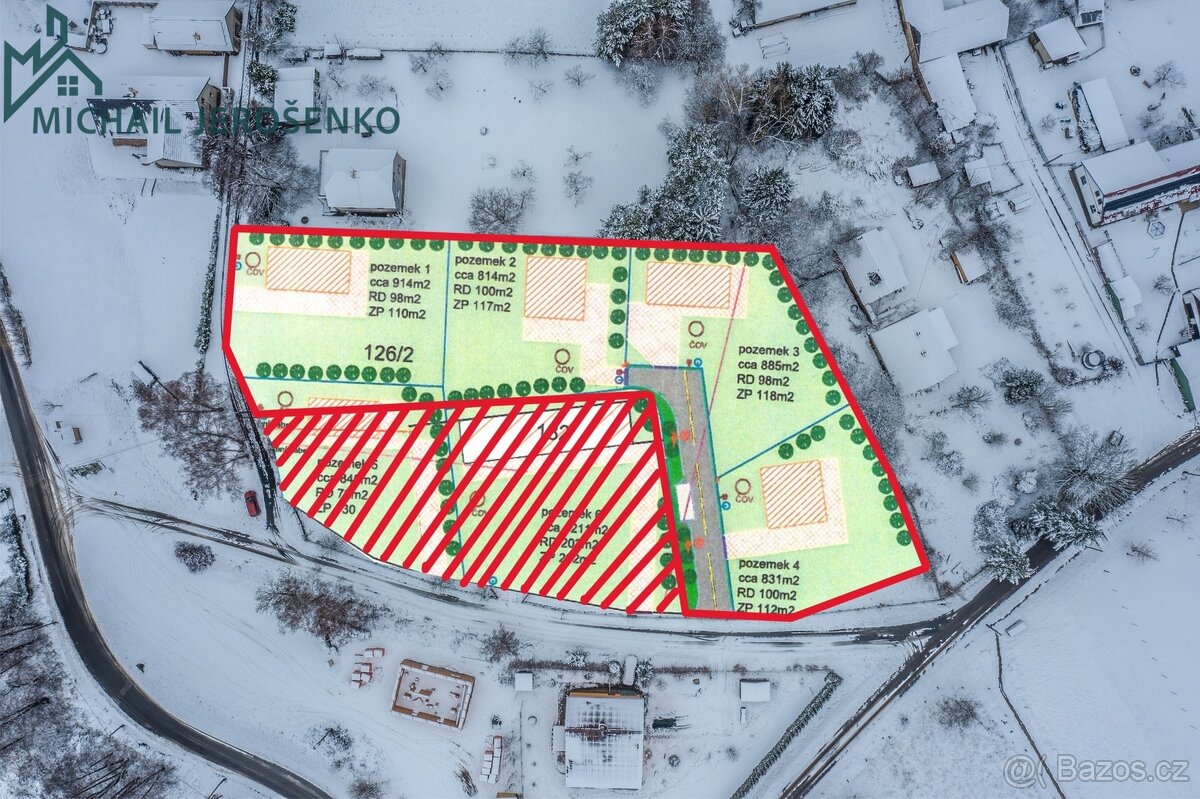 Prodej stavebního pozemku 3.796 m2 s možnosti rozdělení, Str - 4