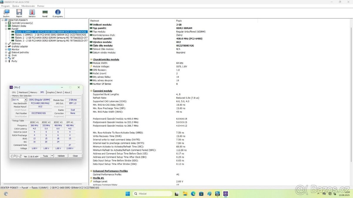 OCZ DDR2 2x2GB CL4 - 4