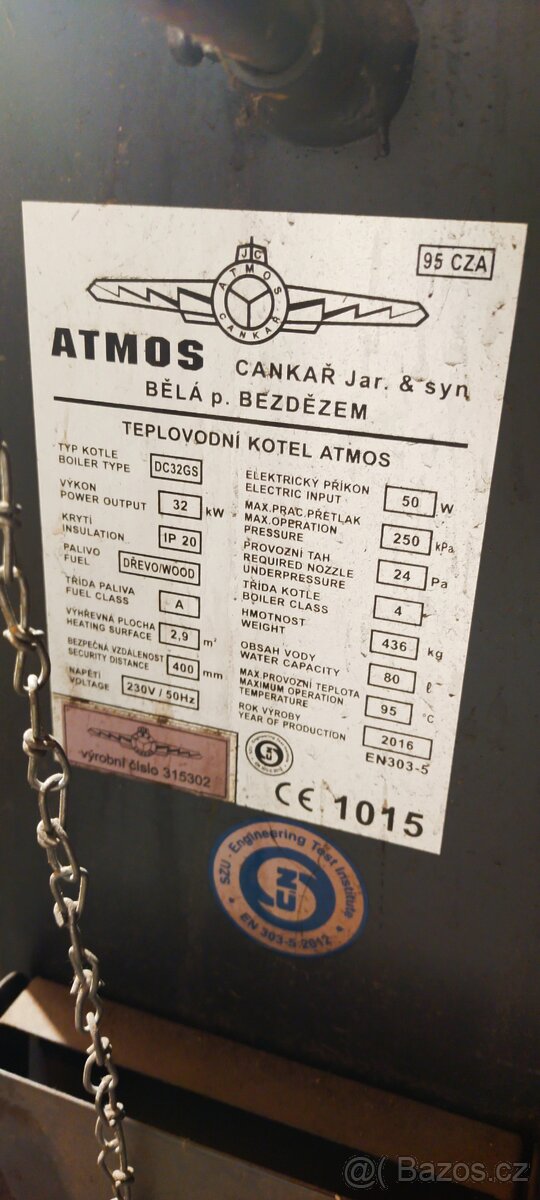 Kotel na dřevo Atmos DC 32 GS - 4