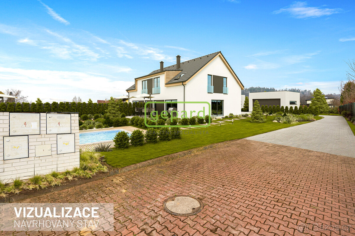 Prodej pozemku 1653m2 pro výstavbu rodinného dvojdomu, Mníše - 4