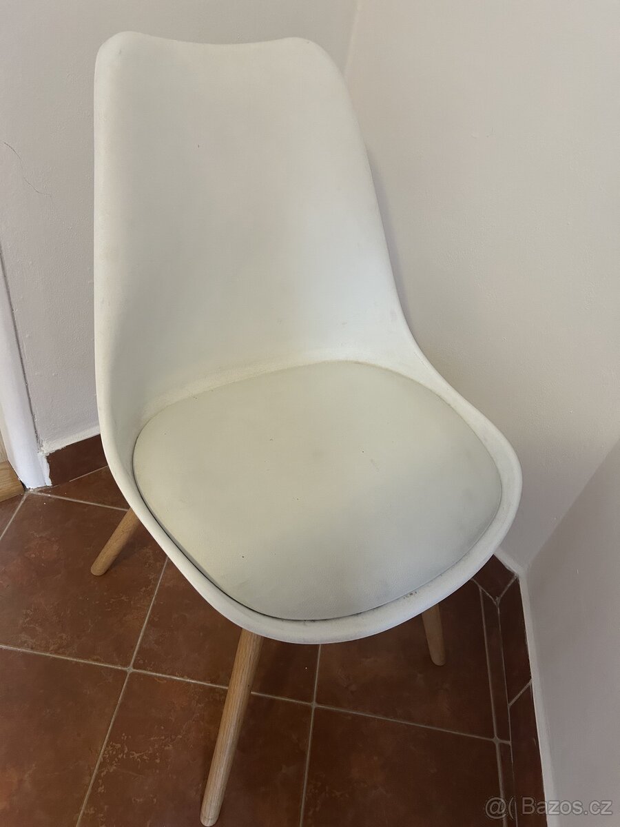 Zidle bílá Jysk - 4