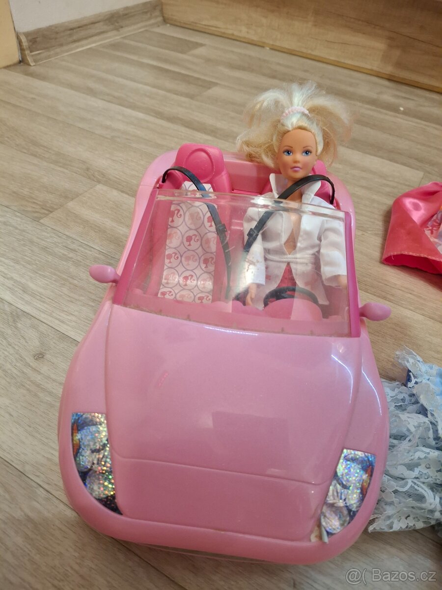Barbie auto, těhotná Barbie, 12 x oblečení, šaty - 4