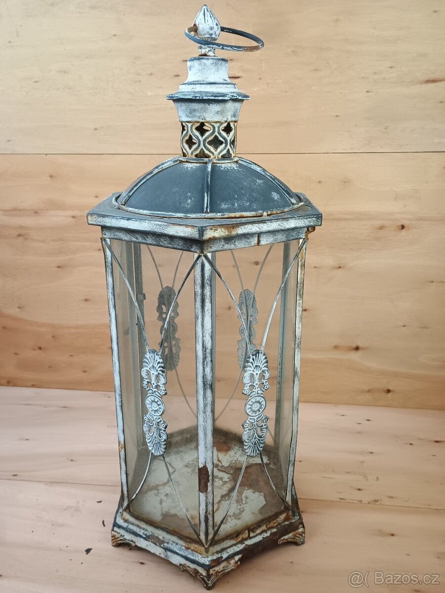 Venkovní lucerna orientální styl na velkou svíčku (NP029) - 4