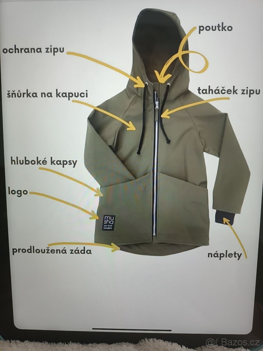 Musha-softshellová bunda-vel.122/128 - 4