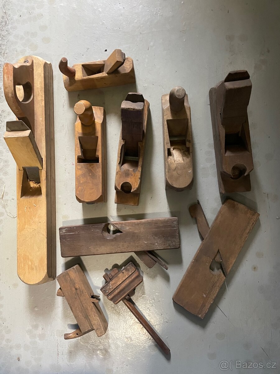 Sada starých hoblíků. - 4