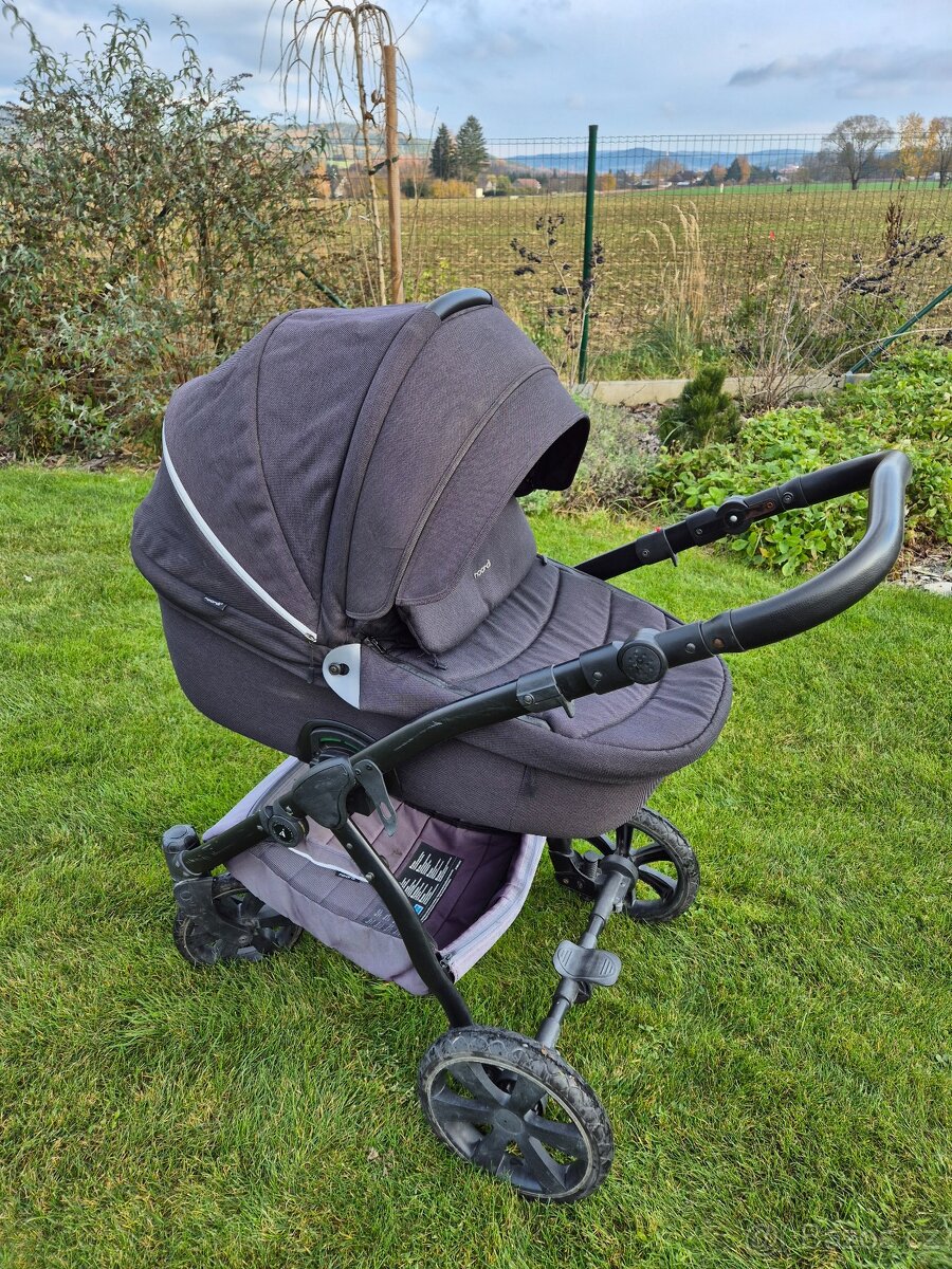 Kombinovaný kočárek Noordi Fjordi III 2022 2v1 - korbička/sp - 4