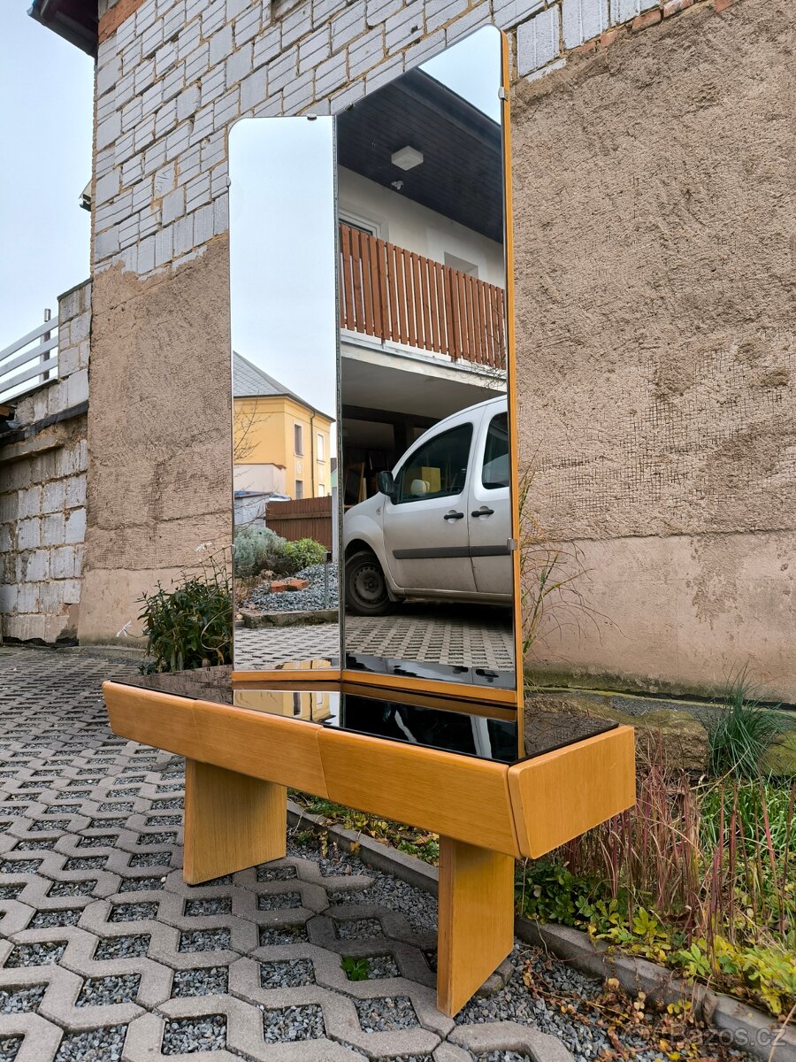 Retro toaletní stolek s opaxitem - Brusel 60. léta - 4